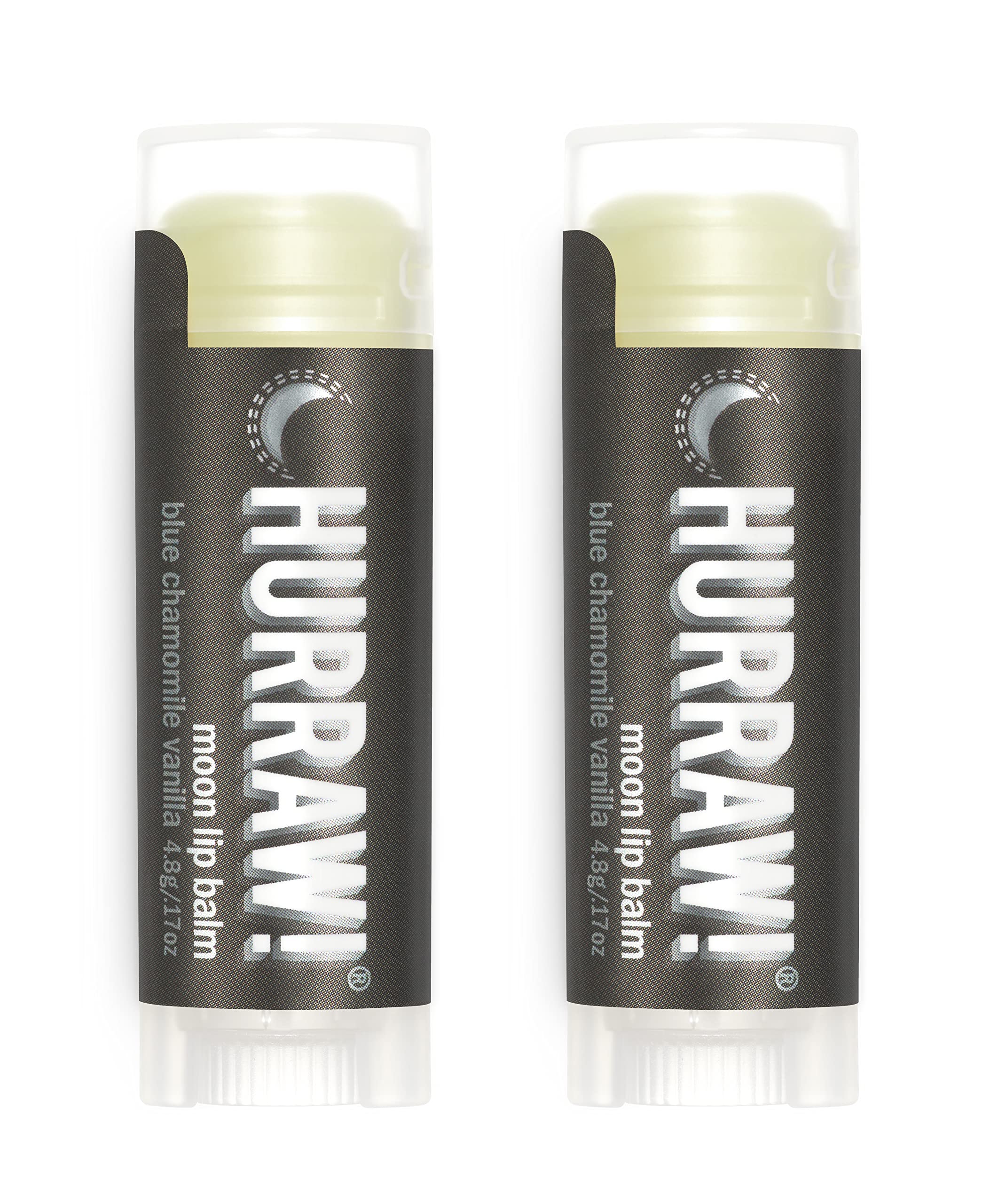 2-Pack Hurraw! All Natural Lip Balm Night Treatment (Moon)